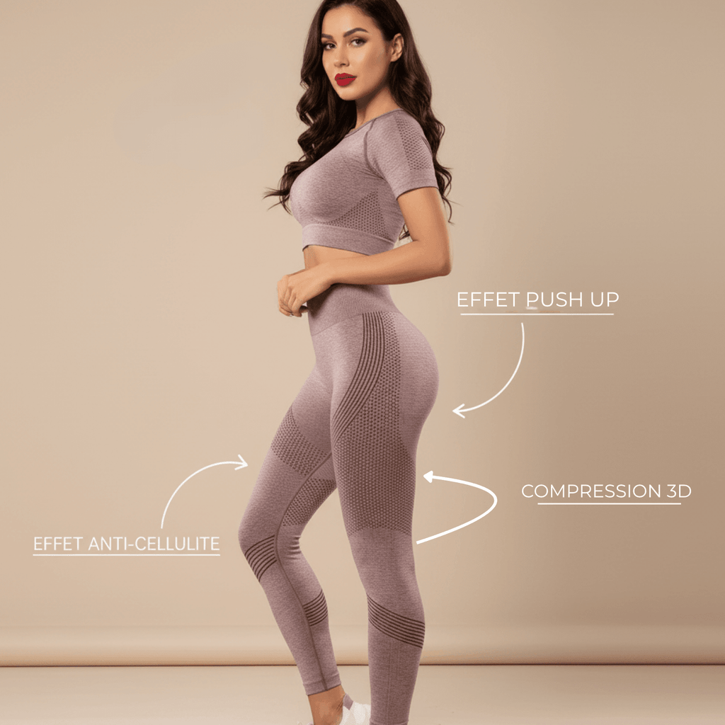 Legging 3D Anti-Cellulite — Effet Relief Sculptant & Peau Lissée
