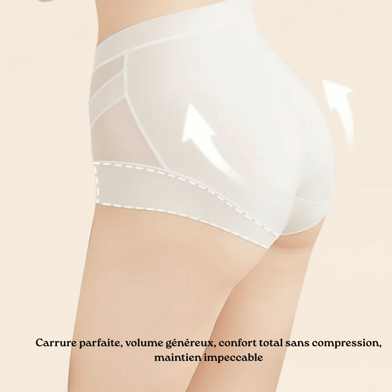 culotte gainante infographie confort dos sans pincement