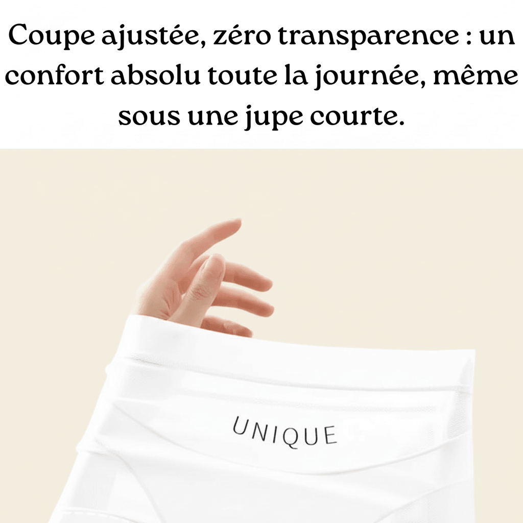 culotte gainante infographie confort sous jupe courte