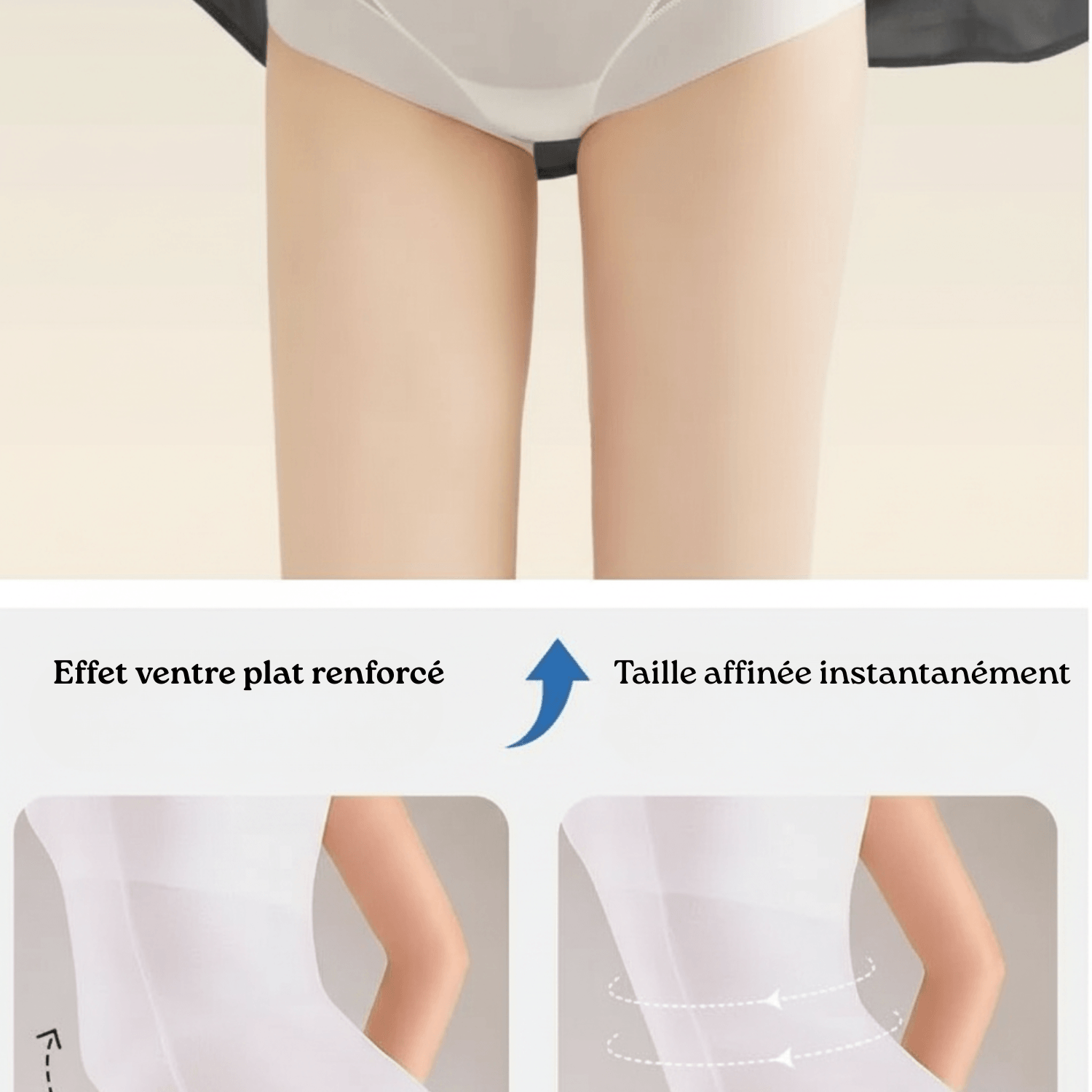  culotte gainante infographie ventre plat taille affinée