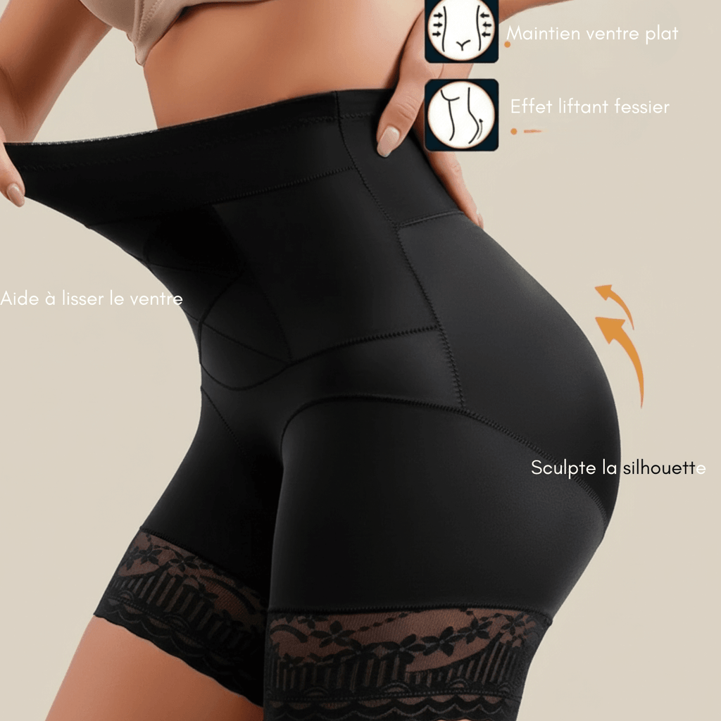culotte gainante noir zoom taille haute maintien
