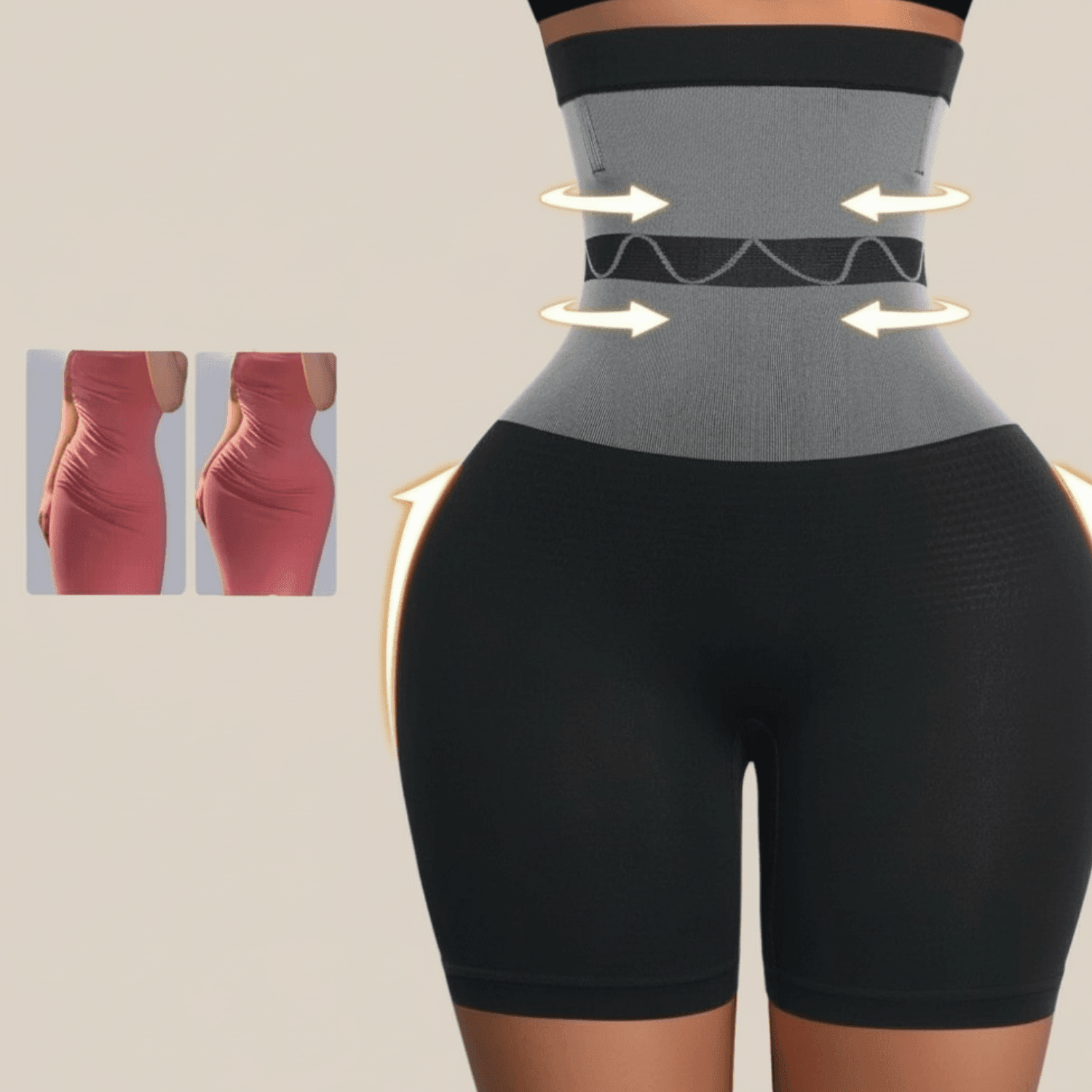 culotte gainante ventre plat zoom ceinture grise