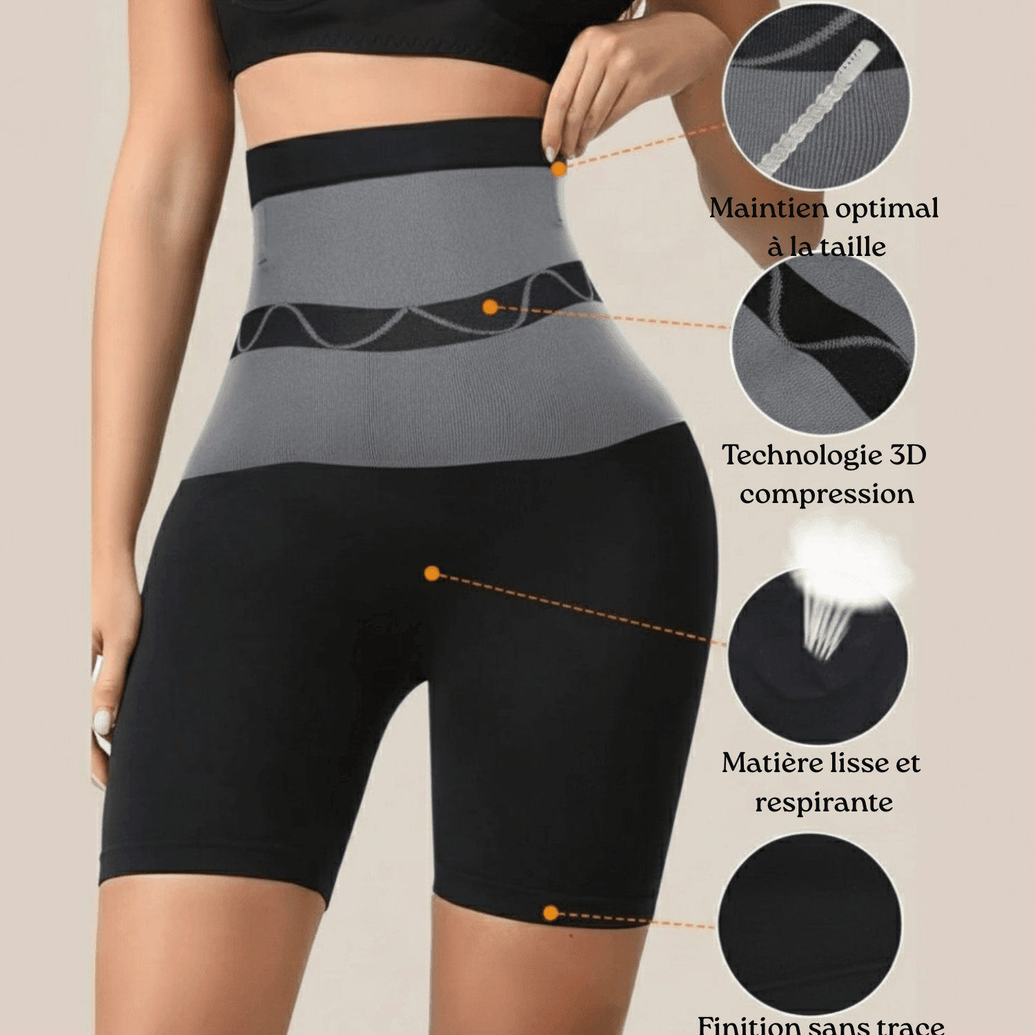 culotte gainante ventre plat zoom couture invisible
