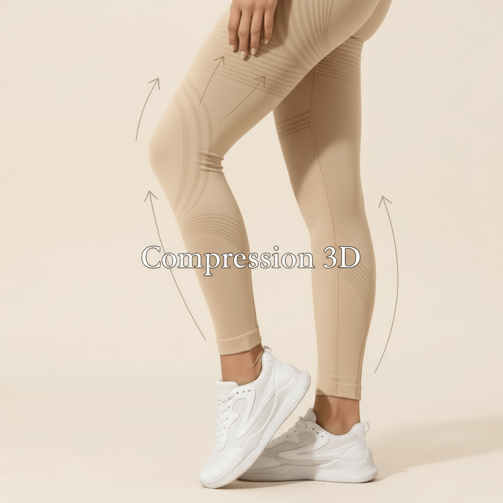 Legging anti-cellulite femme zoom compression 3D chevilles et mollets