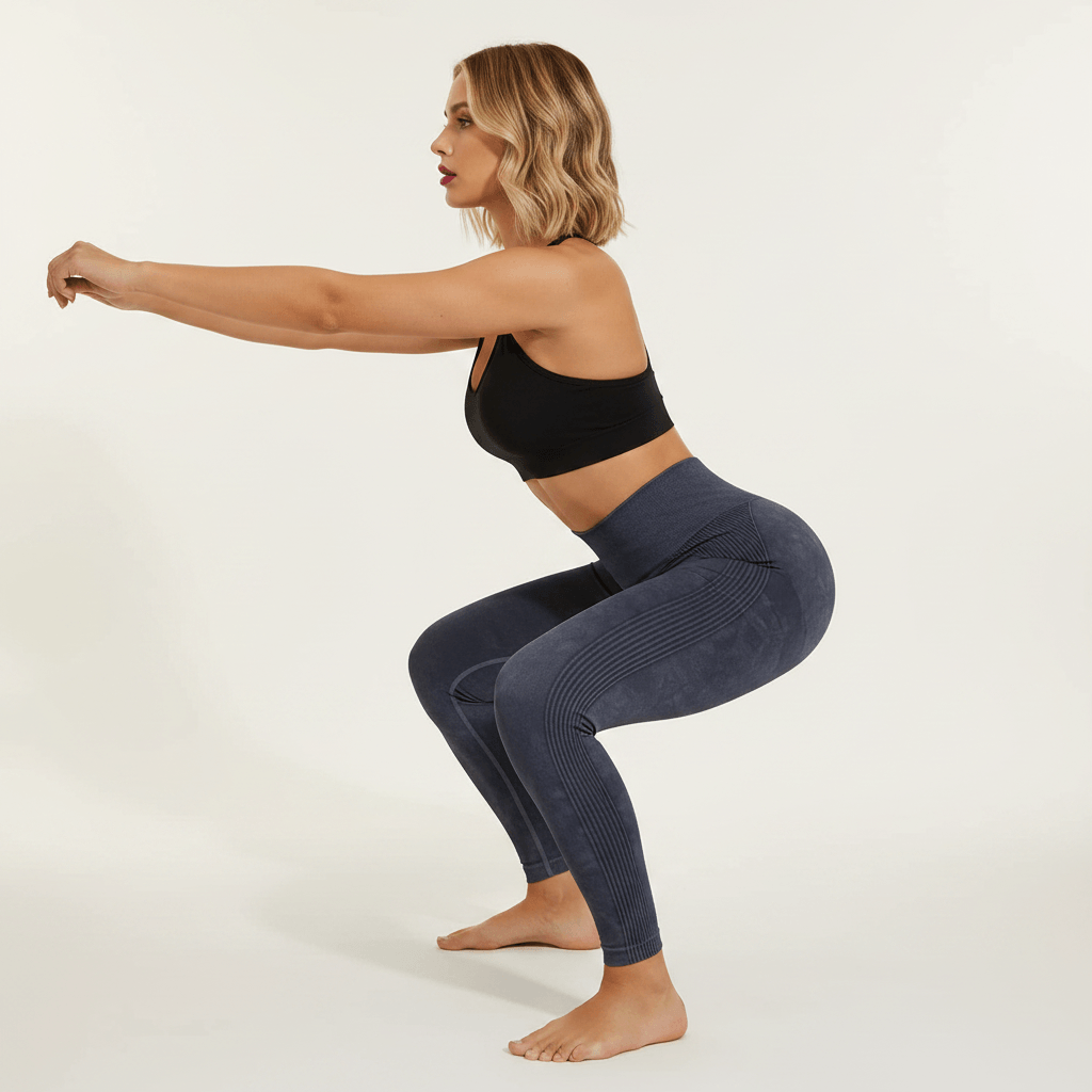 Legging anti-cellulite ventre plat en squat, 100% opaque squat-proof